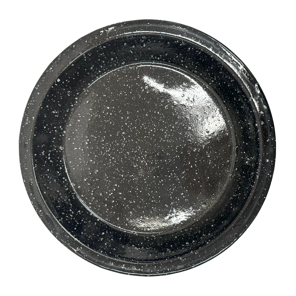 Enamel Pie Dish Black