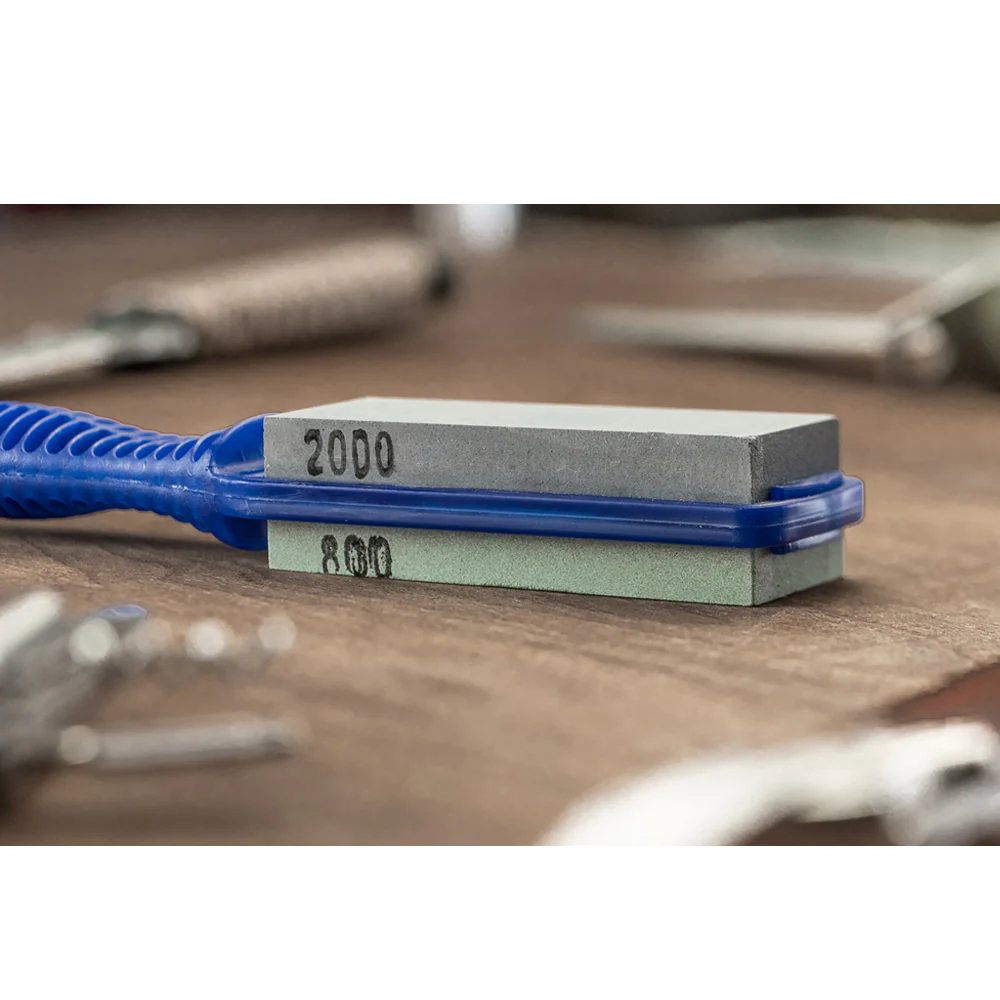 2Pc Double Sided Carbide Sharpening Stone - Image 2