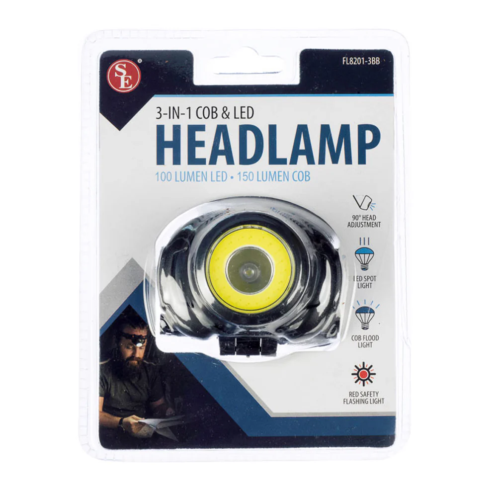 3-in-1 COB and LED Headlamp - Image 5