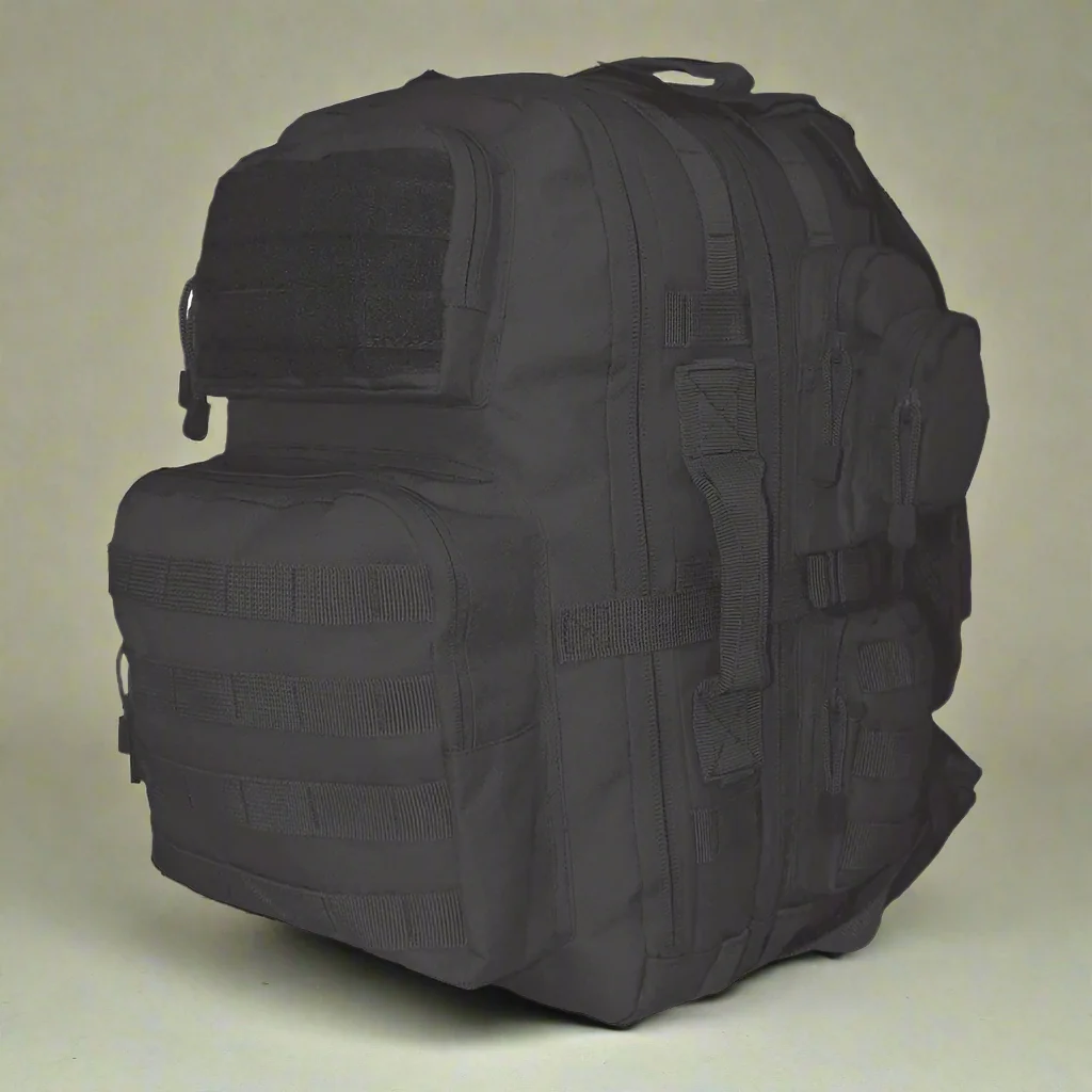 Commander Military Molle Backpack Black - Image 3