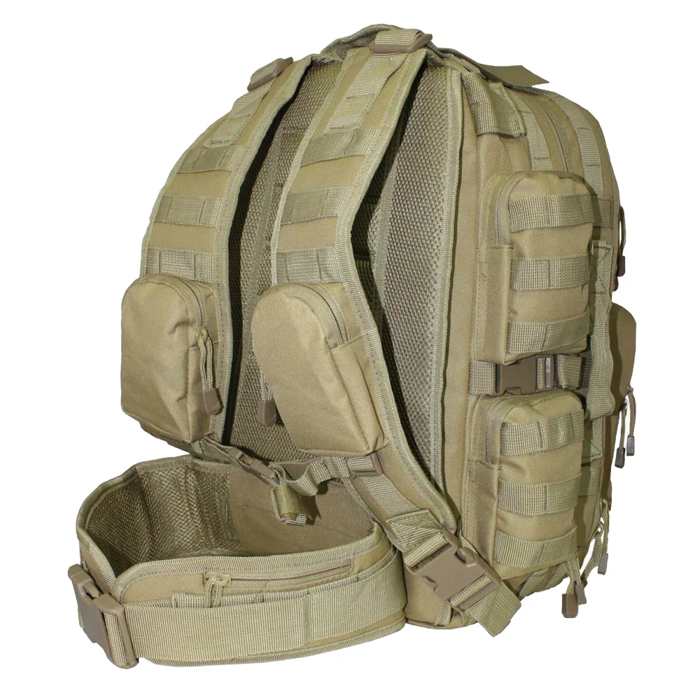 Commander Military Molle Backpack Tan - Image 2