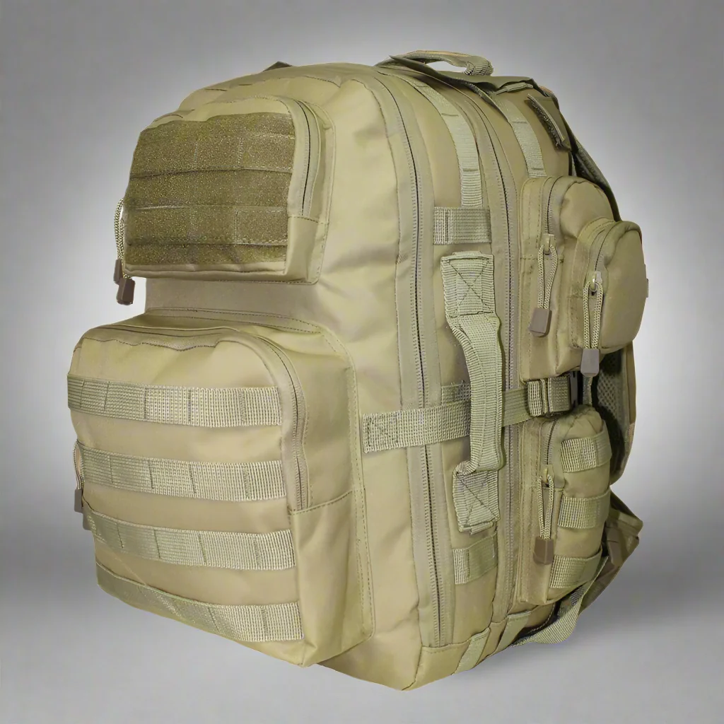 Commander Military Molle Backpack Tan - Image 3