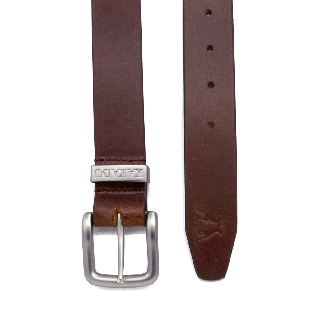 KAKADU IRONBARK LEATHER BELT BROWN - Image 2