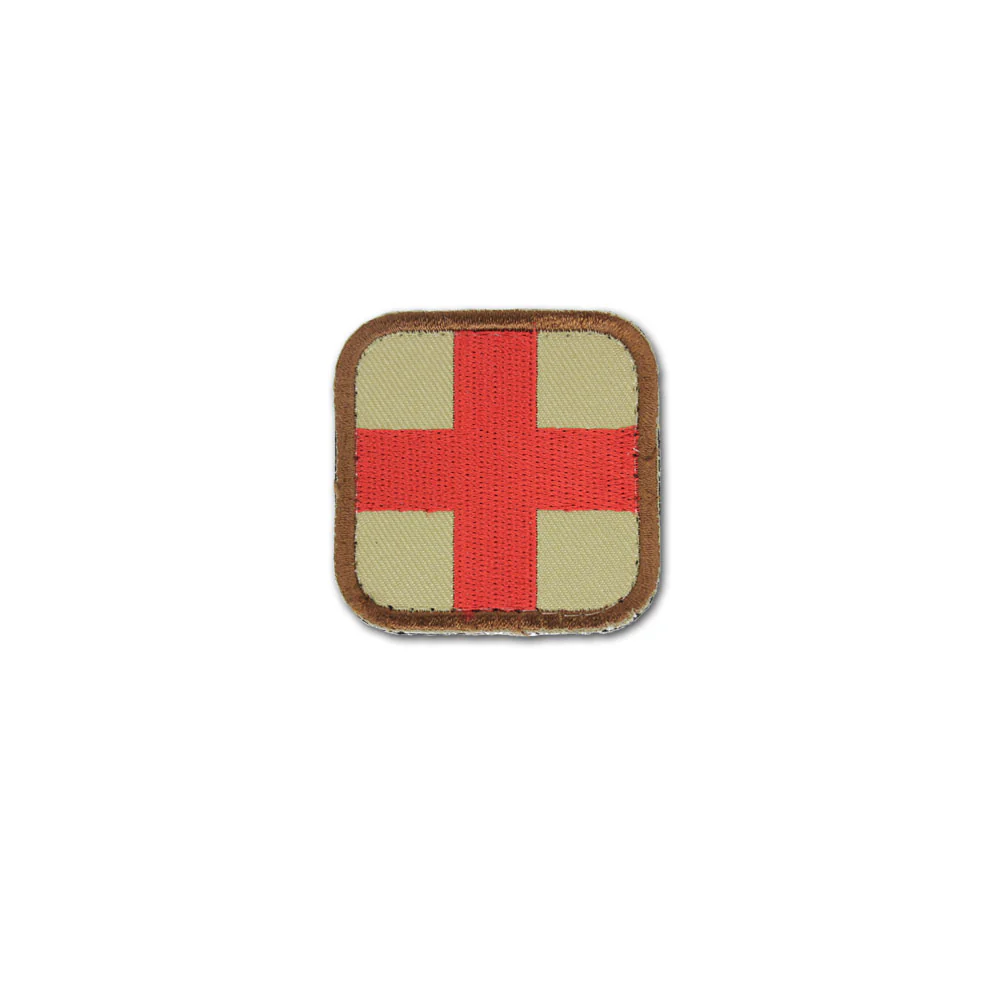 Medic Cross Square Patch Tan