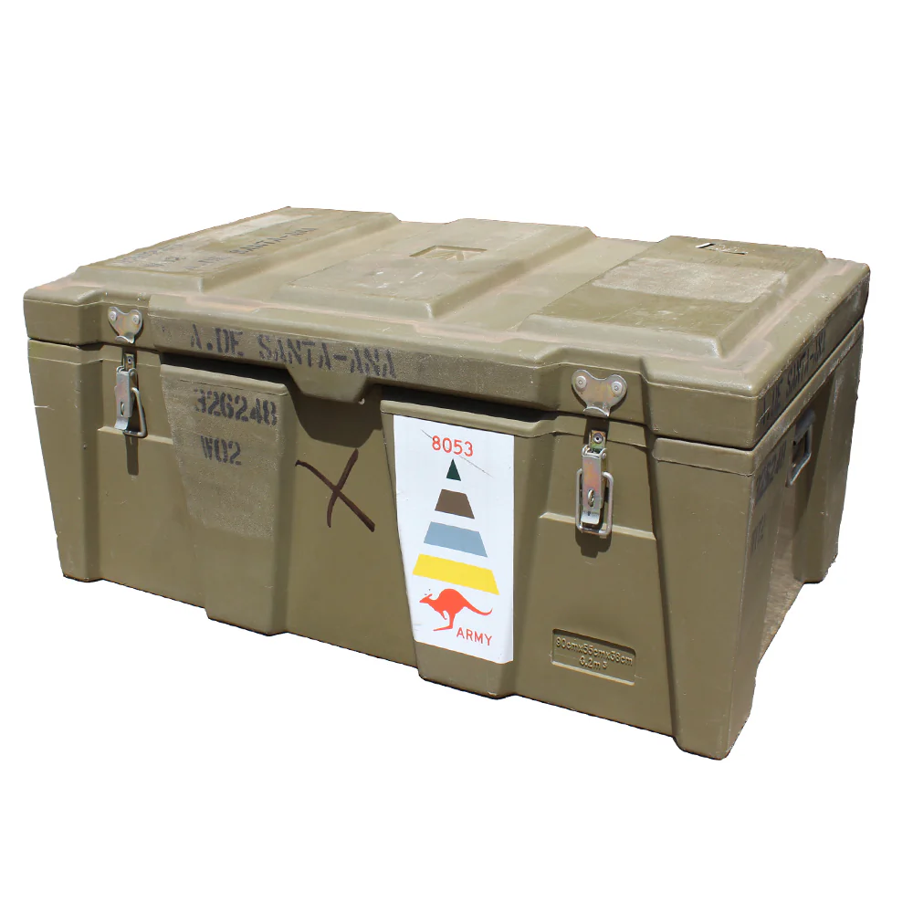 Original Australian Army Issue Footlocker Storage Trunk - Image 3