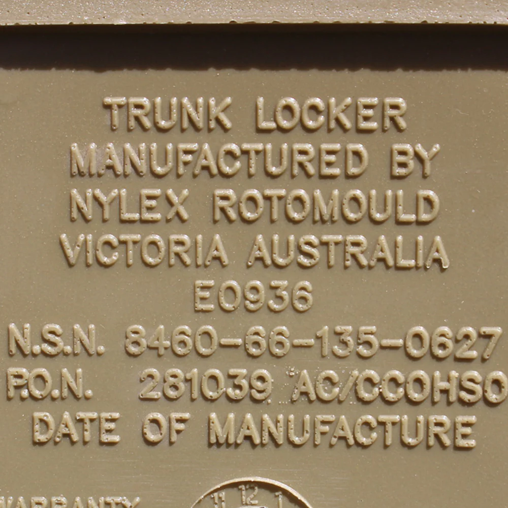 Original Australian Army Issue Footlocker Storage Trunk - Image 4