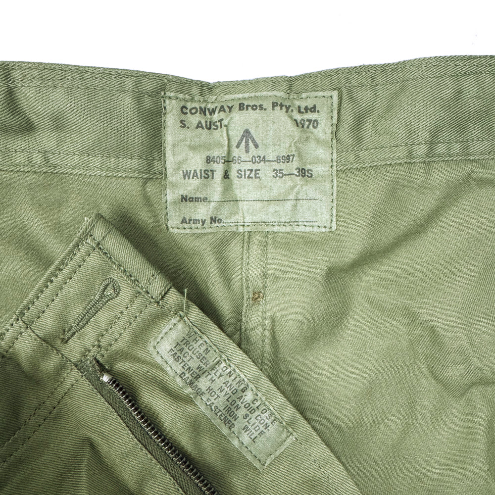 Original Australian Army Jungle Green Vietnam Era Trousers, Unissued - Image 4