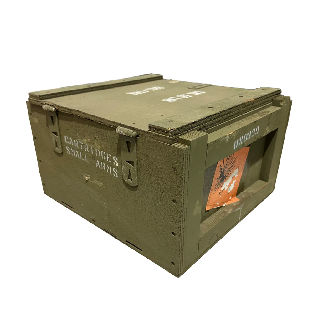 Original Australian Army Timber Transit Ammo Box - Image 3