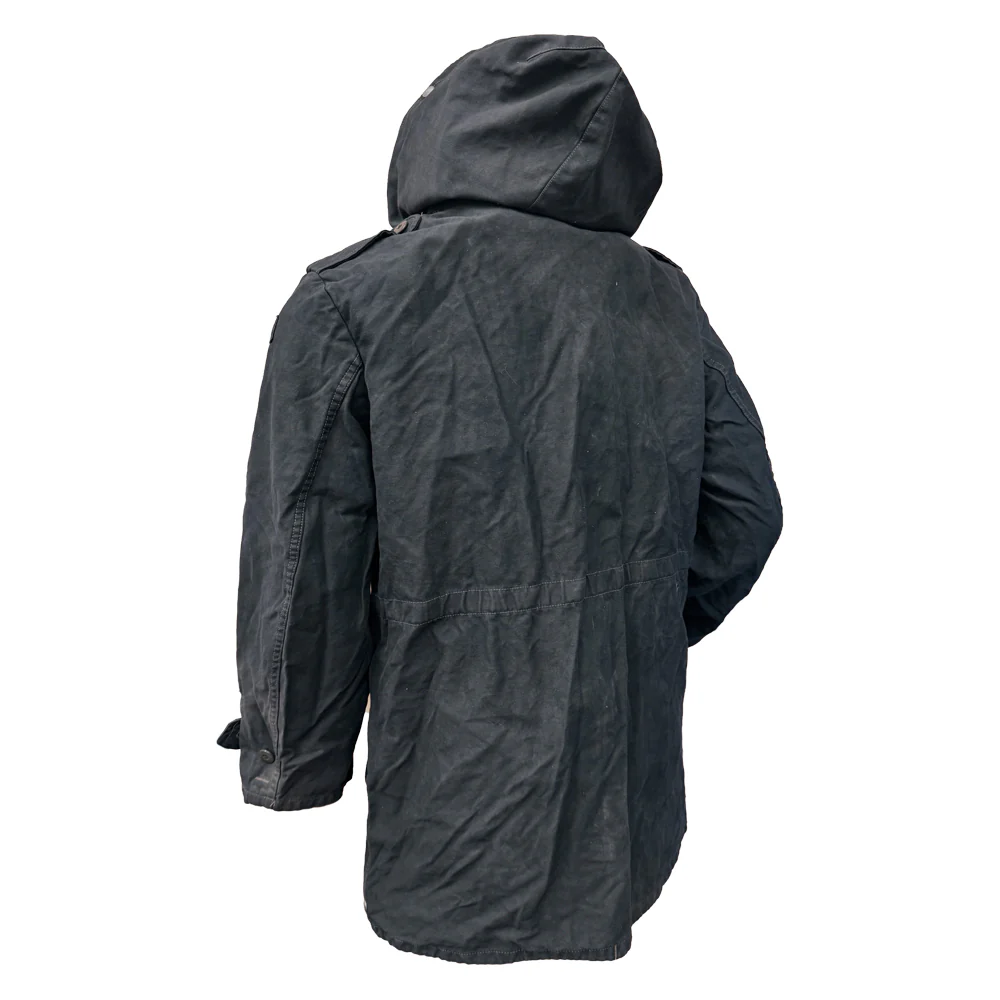 Original Dutch German Army Parkas – Dyed Black - Image 2