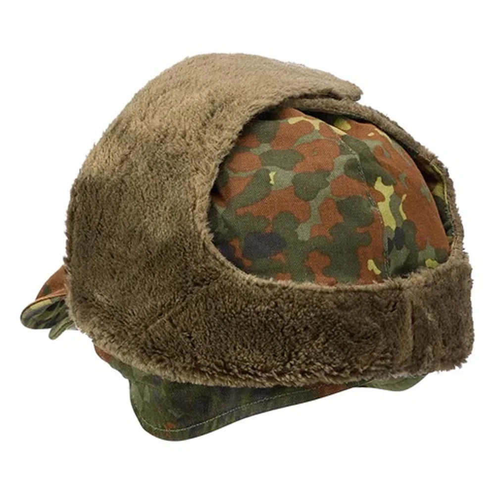 Original German Cold Weather Winter Pile Cap - Image 2
