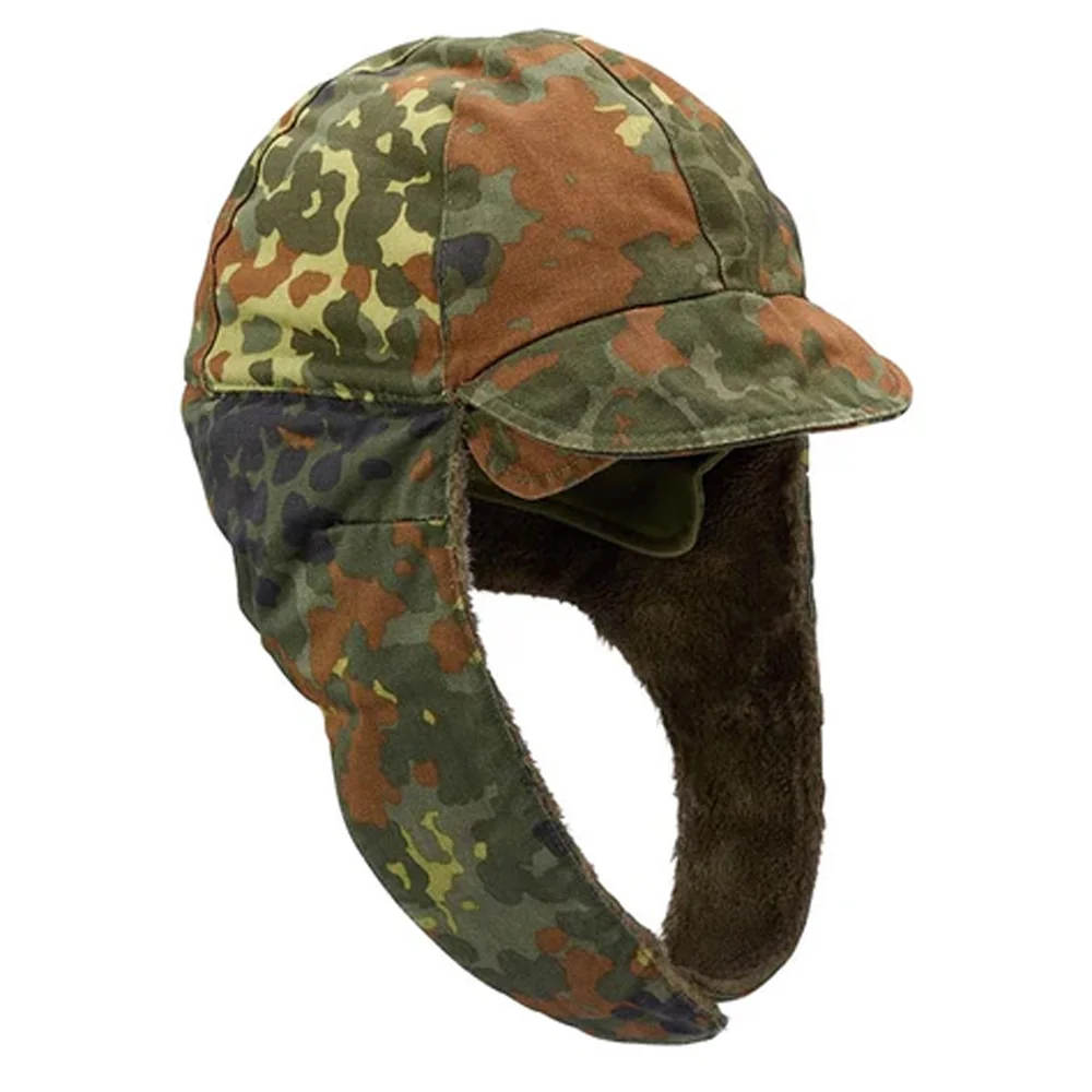 Original German Cold Weather Winter Pile Cap - Image 3