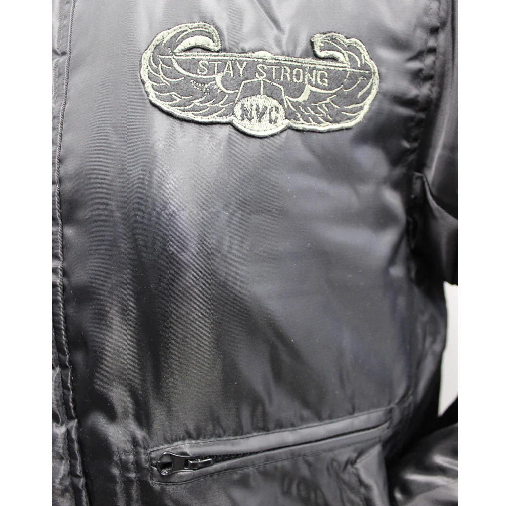Pacific Flyer Flight Jacket with Patches Black - Image 4