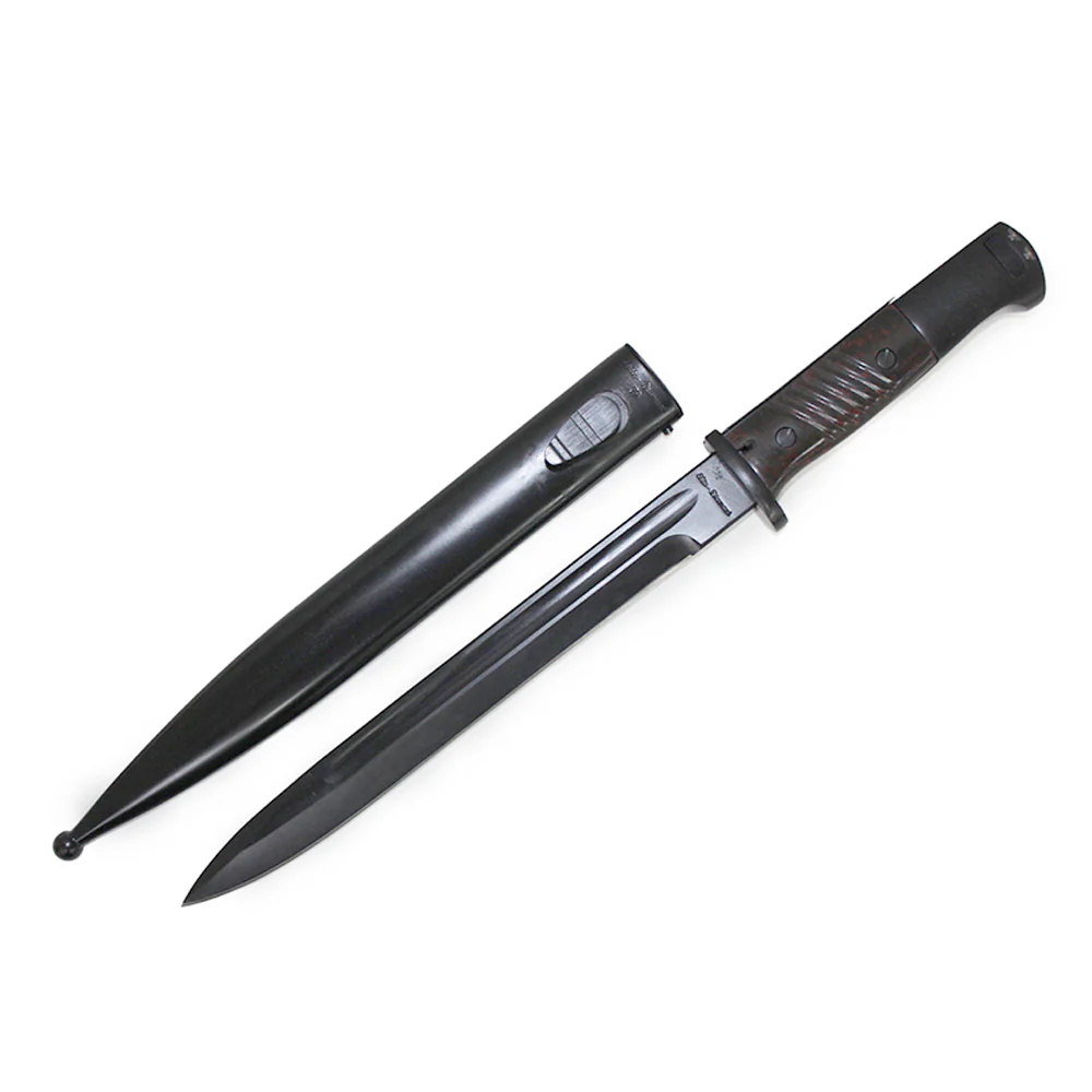 Replica Mauser K98 Bayonet with Bakalite Grip and Scabbard